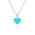 S925 silver-cultured Paraiba necklace (JN031Y)