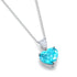 S925 silver-cultured Paraiba necklace (JN031Y)