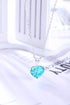 S925 silver-cultured Paraiba necklace (JN031Y)