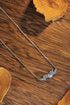 S025 Silver Blue Horse Eye Necklace (PMSBN020Y-A)