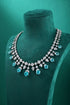 S925 silverr-bred Paraiba luxury Large Set Chain (JN123Y)
