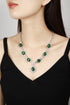 S925 Silver Green Nano Necklace (JN2160Y)