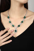 S925 Silver Green Nano Necklace (JN2160Y)