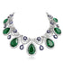 S925 silver cultivated emerald necklace (JSEGN625Y)