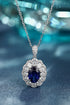 Silver Silver Cultivated Sapphire Necklace A (JSABN047Y)