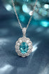 S925 Silver-Cultivated Paraiba Necklace W (JN047Y)