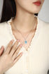 S925 Silver-Cultivated Paraiba Necklace W (JN047Y)