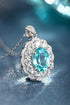 S925 Silver-Cultivated Paraiba Necklace W (JN047Y)