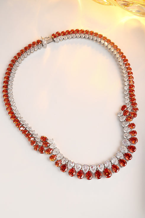 S925 Silver Fanta Imitation Diamond Necklace A (PN2157Y)