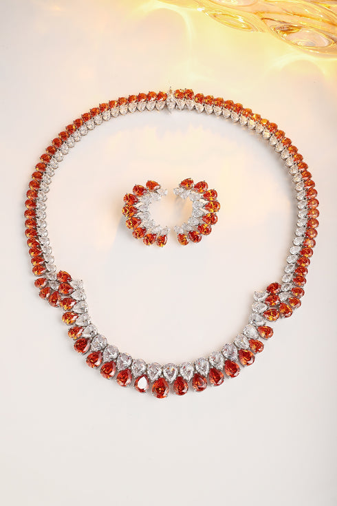 S925 Silver Fanta Imitation Diamond Necklace A (PN2157Y)