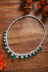 S925 Silver-Green Nano Necklace A (JN2150Y)
