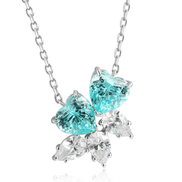 S925 silver cultivated Paraiba Necklace A (JN016Y)