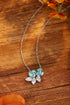 S925 silver cultivated Paraiba Necklace A (JN016Y)