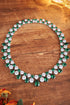 S925 Silver-Green Nano Necklace A (JSEGN2148Y)