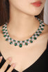 S925 Silver-Green Nano Necklace A (JSEGN2148Y)