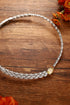 S925 Silver Imitation Yellow diamond necklace (PPSYN535Y)