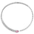S925 Silver imitation pink Diamond Necklace W (JN535Y)