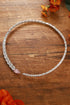 S925 Silver imitation pink Diamond Necklace W (JN535Y)