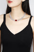 S925 Silver Cultivated Ruby Necklace W (JRUREN534Y)