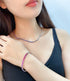 S925 Silver Cultivated Colored Sapphire Necklace A (CN03103)
