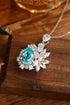 S925 Silver Cultivated Paraiba Necklace A (JN2145Y)