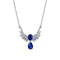 S925 Silver Cultivation Blue Treasure/Blue Gang Necklace A (JSABN022Y)