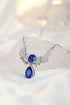 S925 Silver Cultivation Blue Treasure/Blue Gang Necklace A (JSABN022Y)