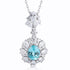 S925 Silver Cultivation Paraiba Necklace A (JN2089Y)