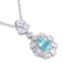 S925 Silver Cultivation Paraiba Necklace A (JN2089Y)