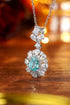 S925 Silver Cultivation Paraiba Necklace A (JN2089Y)