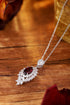 S925 Silver Natural Garnet Necklace W (JN10785Y)