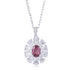 S925 Silver Natural Garnet Necklace W (JN105Y)