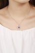S925 Silver Natural Garnet Necklace W (JN105Y)