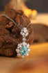 S925 silver cultivated Paraiba Necklace A (JN2089Y)