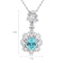 S925 silver cultivated Paraiba Necklace A (JN2089Y)
