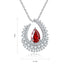 S925 Silver Cultivated Ruby Necklace W (JRURN509Y)