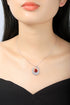 S925 Silver Cultivated Ruby Necklace W (JRURN509Y)