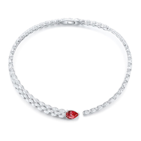 S925 silver cultivated Pappalacha Necklace W (JN535Y)