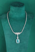 S925 silver cultivated Paraiba Luxury Large Set Chain A (JN348Y)