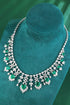 S925 Silver Cultivated Emerald Large Set Chain W (JSEGN490Y)