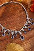 S925 Silver Cultivated Sapphire Luxury Large Set Chain A (JSABN2099Y)