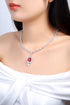S925 silver cultivated Red Gem Luxury Large Set Chain W (JRURN349Y)