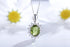S925 SIlver Natural Peridot Neckalce W (JN307Y)