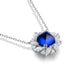 S925 Silver Cultivated Sapphire Necklace W (JSABN439Y)