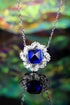 S925 Silver Cultivated Sapphire Necklace W (JSABN439Y)