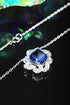 S925 Silver Cultivated Sapphire Necklace W (JSABN439Y)