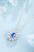 S925 Silver Cultivated Cobalt Spinel Necklace W (JN105Y)
