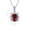 S925 Silver Cultivated Ruby Necklace W (JRURN050Y)
