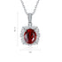 S925 Silver Cultivated Ruby Necklace W (JRURN050Y)