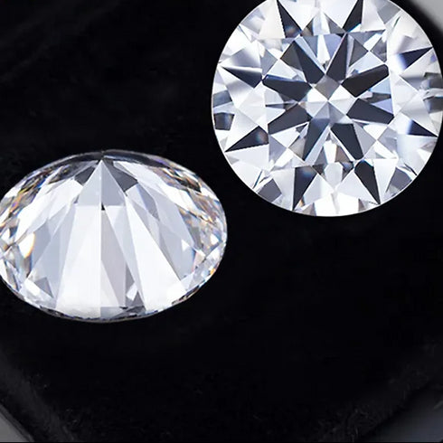 Two diamonds on a black background